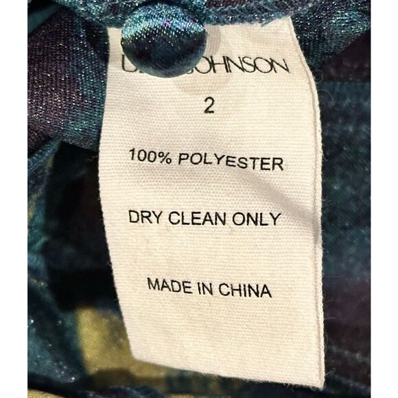 ULLA JOHNSON Acrou printed satin midi dress NWT Size 2 - Picture 10 of 10